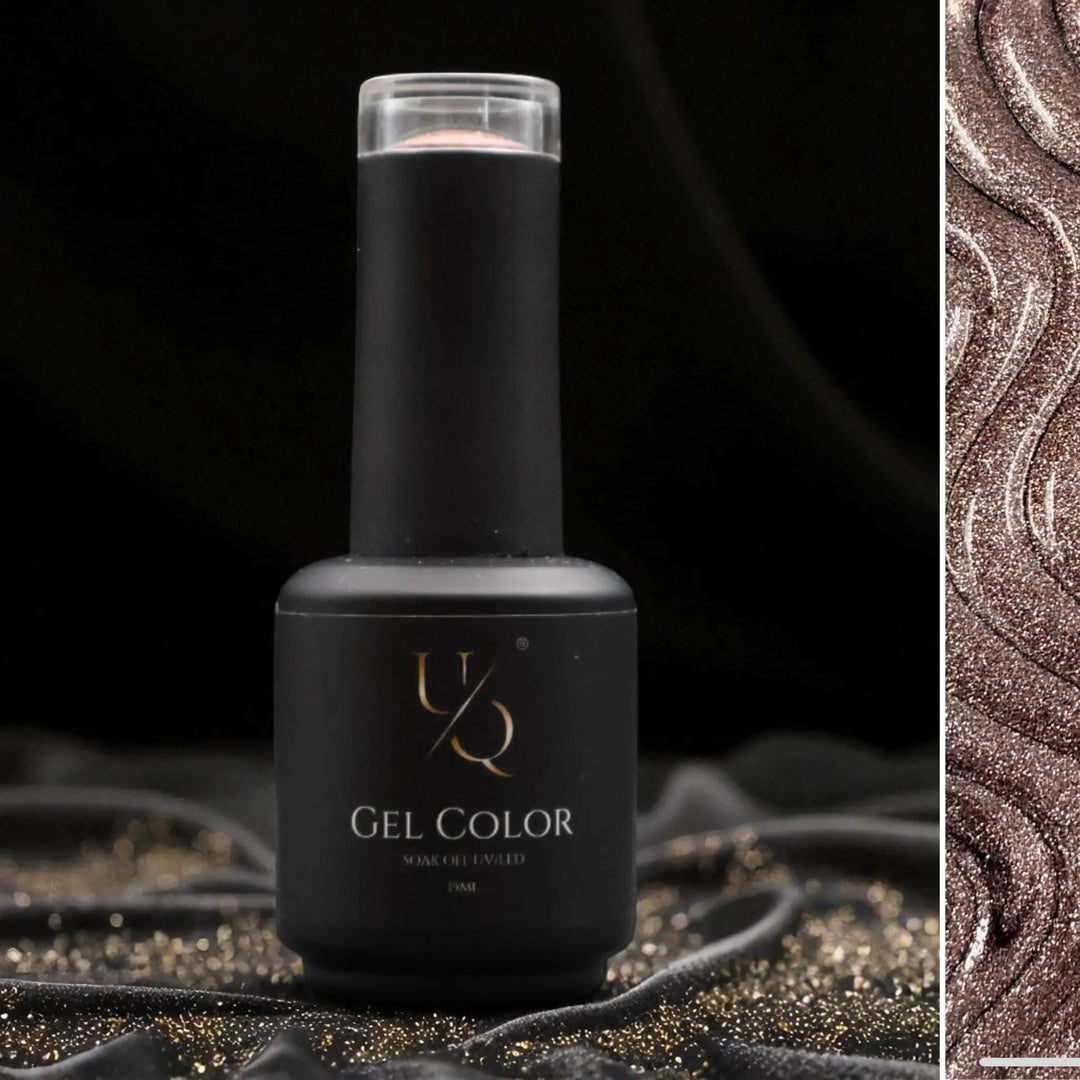 Unique Nails – Bronze Glitter gellak – HEMA- & TPO-vrij