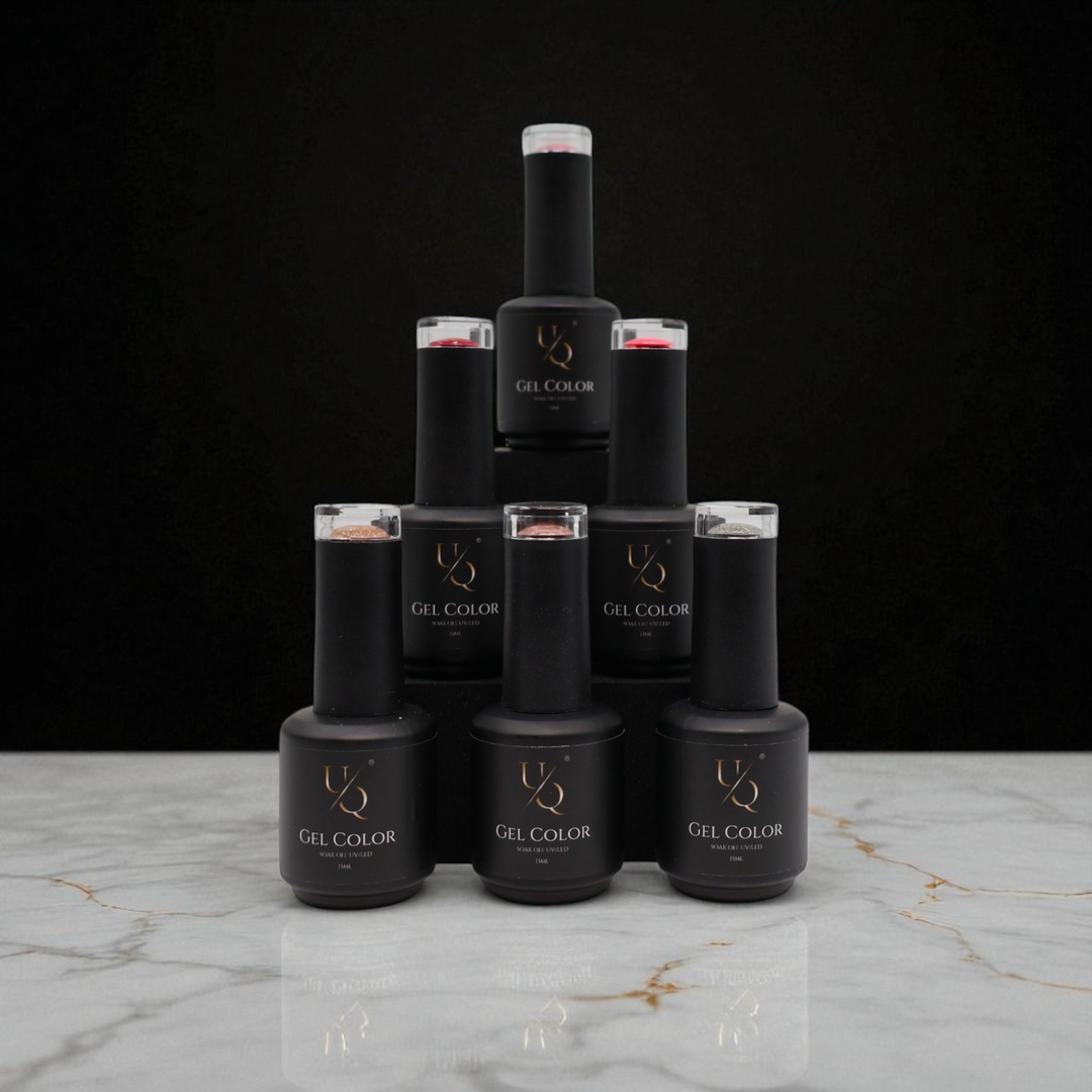 Unique Nails gel polish bundle – choose 5 colors for a luxury manicure with long lasting shine