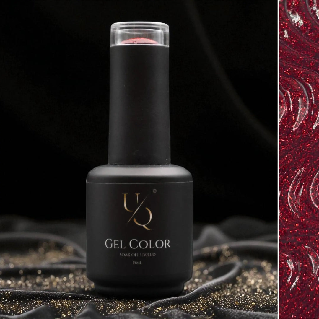 Unique Nails – Wine Glitter gellak – HEMA- & TPO-vrij